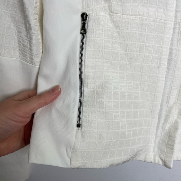 JUDITH & Charles white texture zipper jacket - Picture 4 of 10